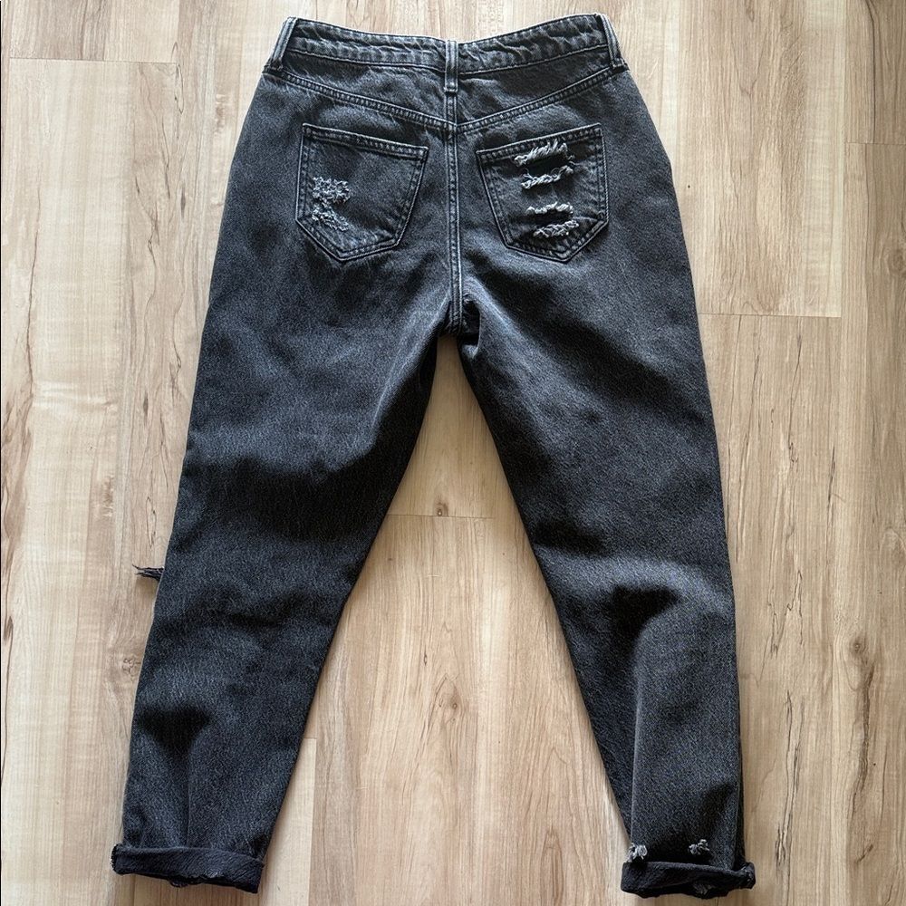 Fashion Nova Distressed Black Jeans - Picture 5 of 5